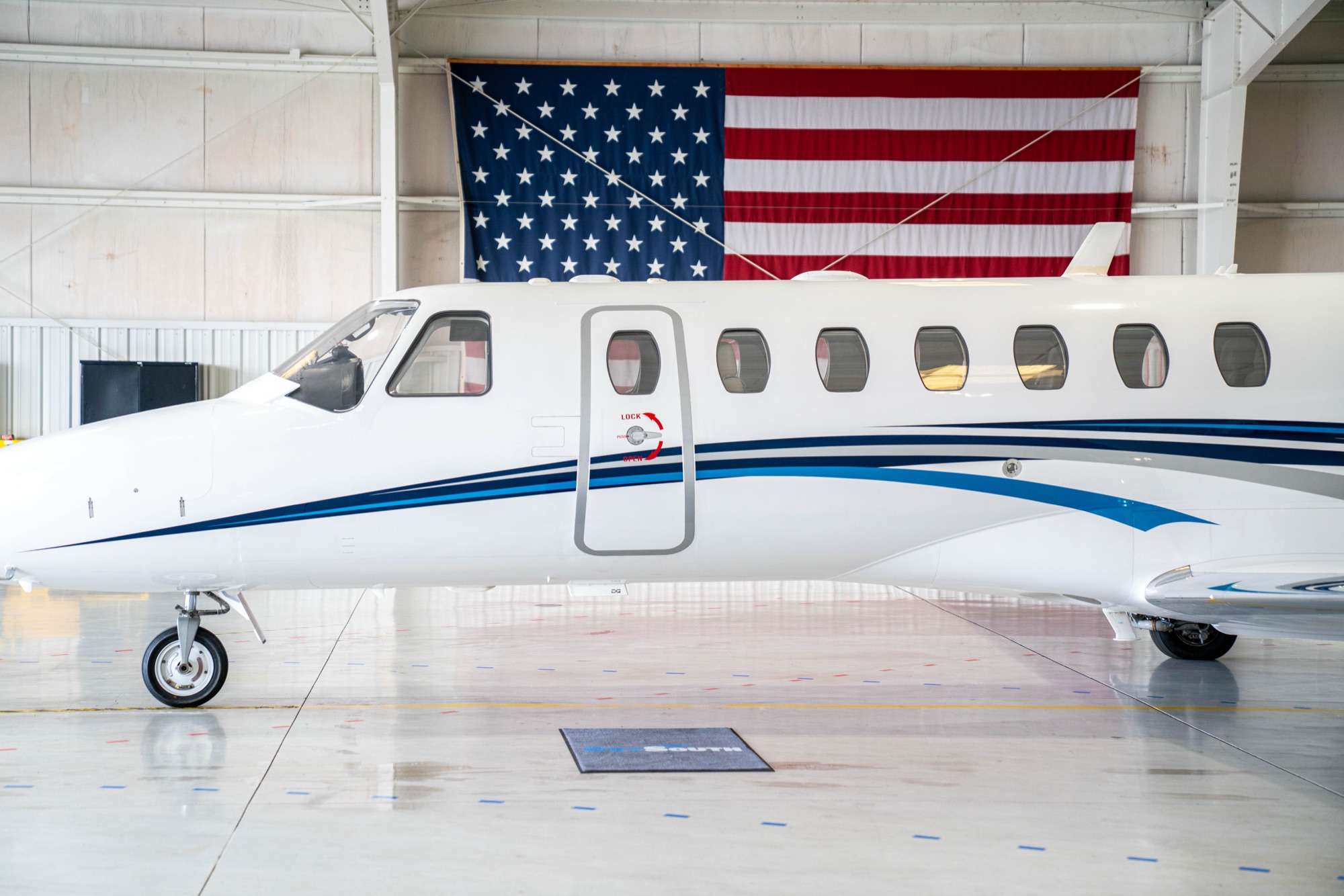 Citation CJ3 Hangar Close-Up