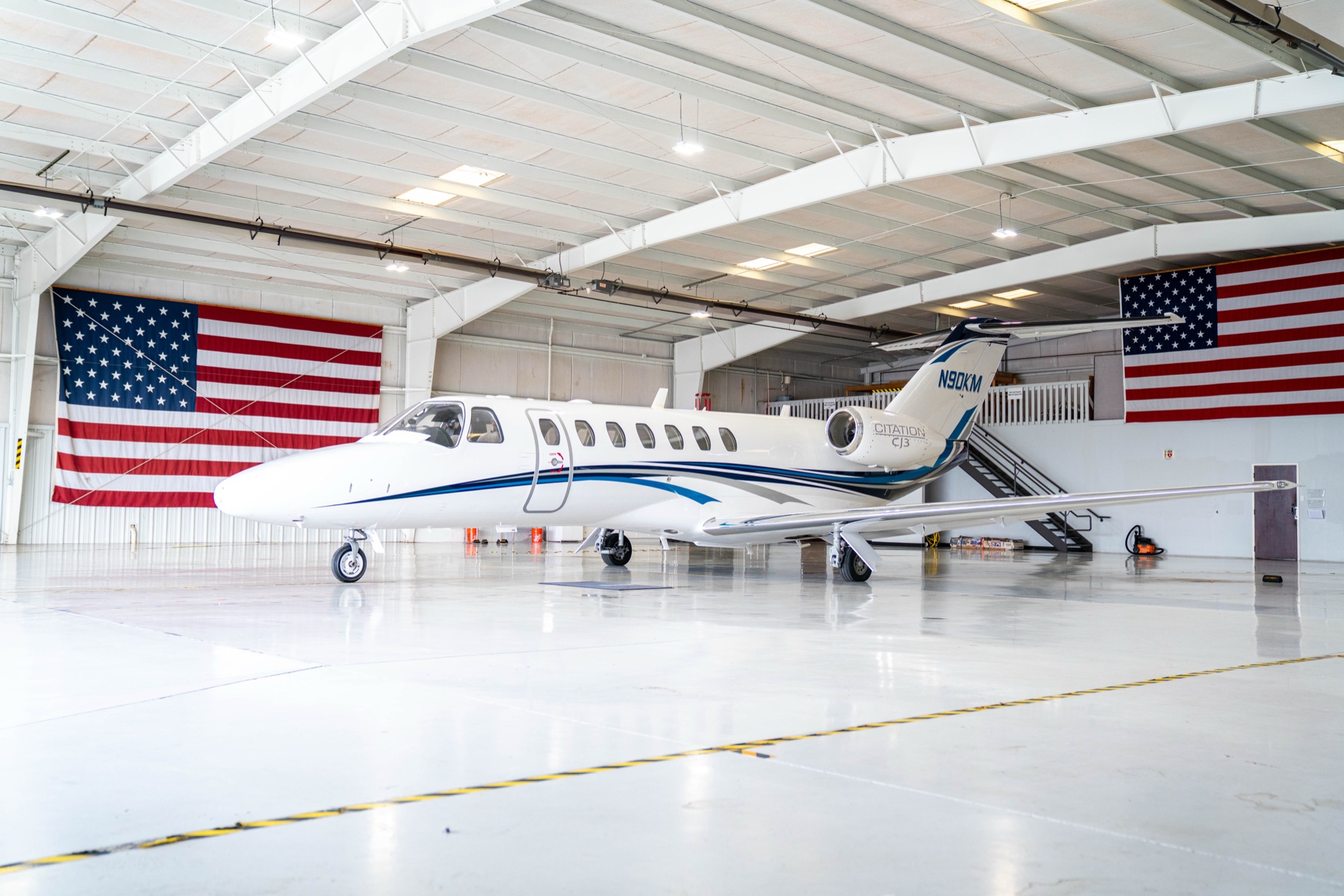 Citation CJ3 Hangar Wide View