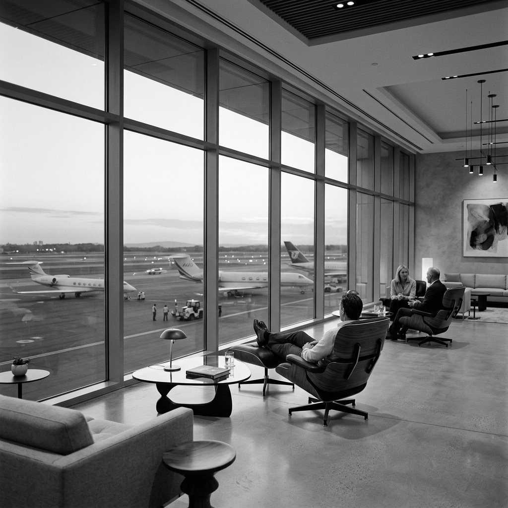 Luxury FBO lounge