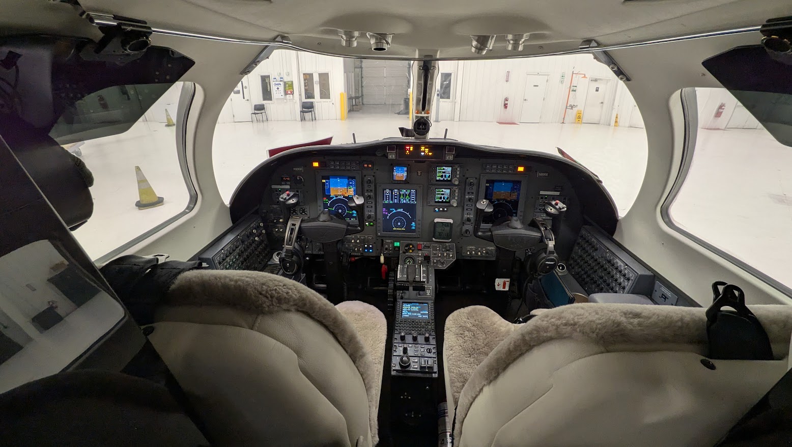 private jet cockpit